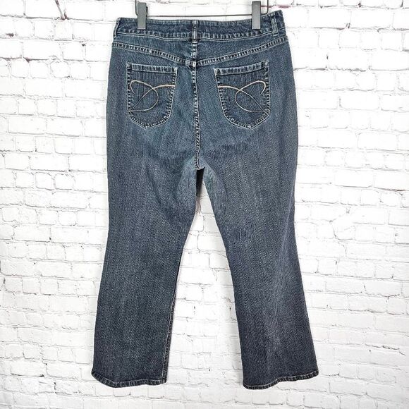 CHICO'S Platinum Denim Ultimate Fit Medium Wash Straight Leg Jeans Size: 3 Short - Picture 4 of 6